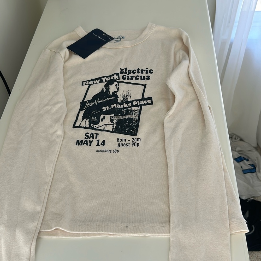 Brandy Melville John Galt long sleeve graphic top
